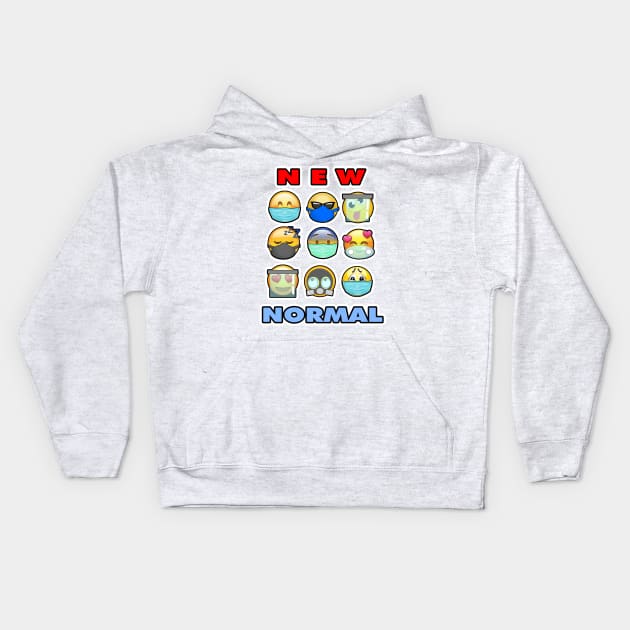 26 New Normal Emoji Kids Hoodie by ChuyDoesArt